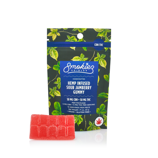 Smokiez Delta-9 + CBN Gummies 50:50mg/10ct (MN Compliant)