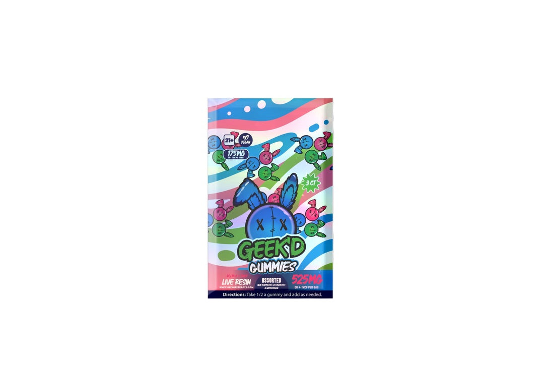 Geek'd Delta-8 + THC-P Gummies 40 x 3ct Display
