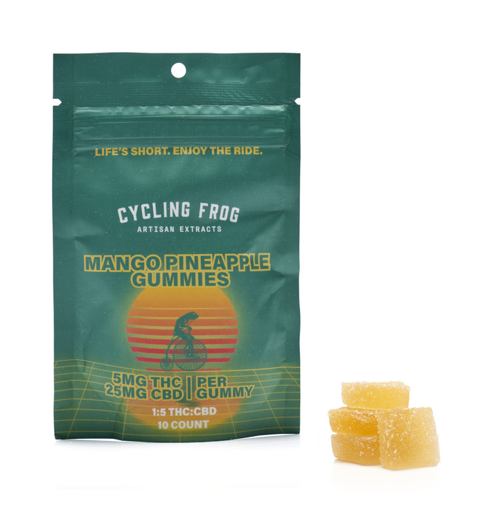 Cycling Frog 5mg D9 + 25mg CBD Gummies 10ct (MN Compliant)