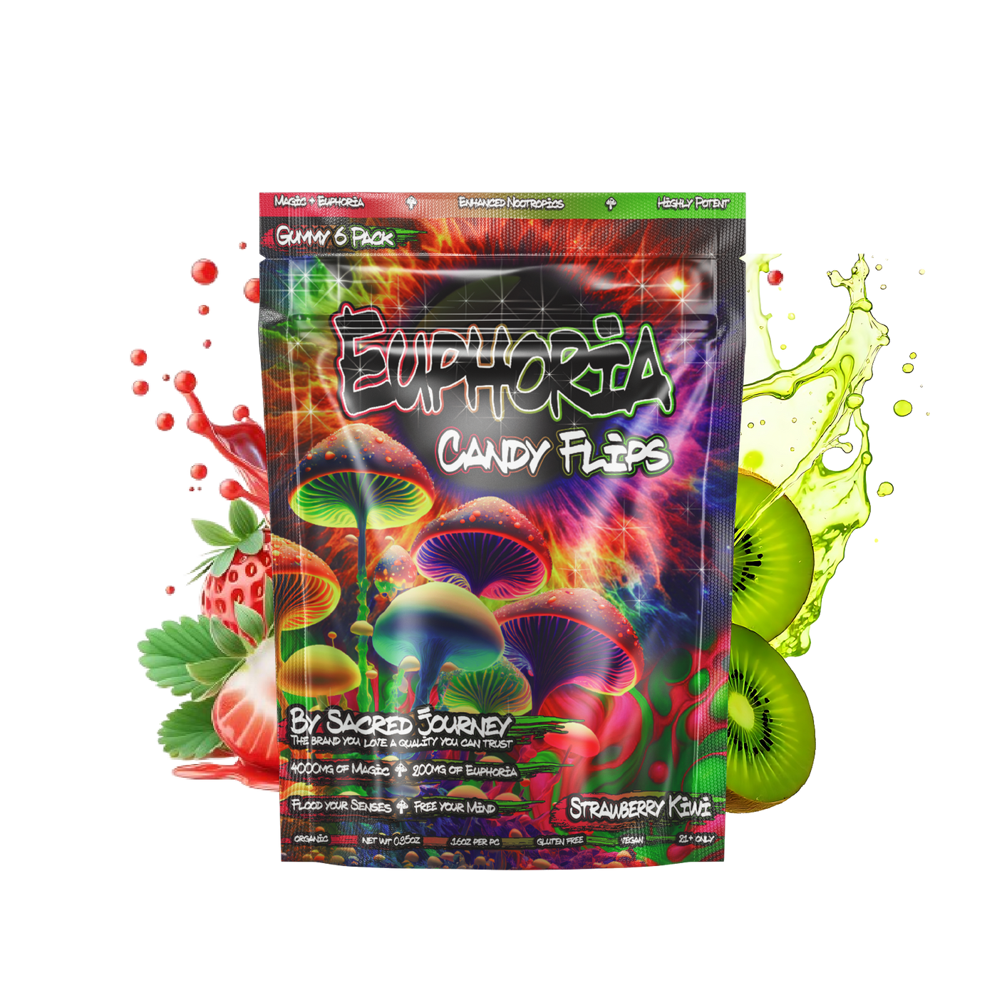 Sacred Journey Euphoria Candy Flips Gummies 6ct
