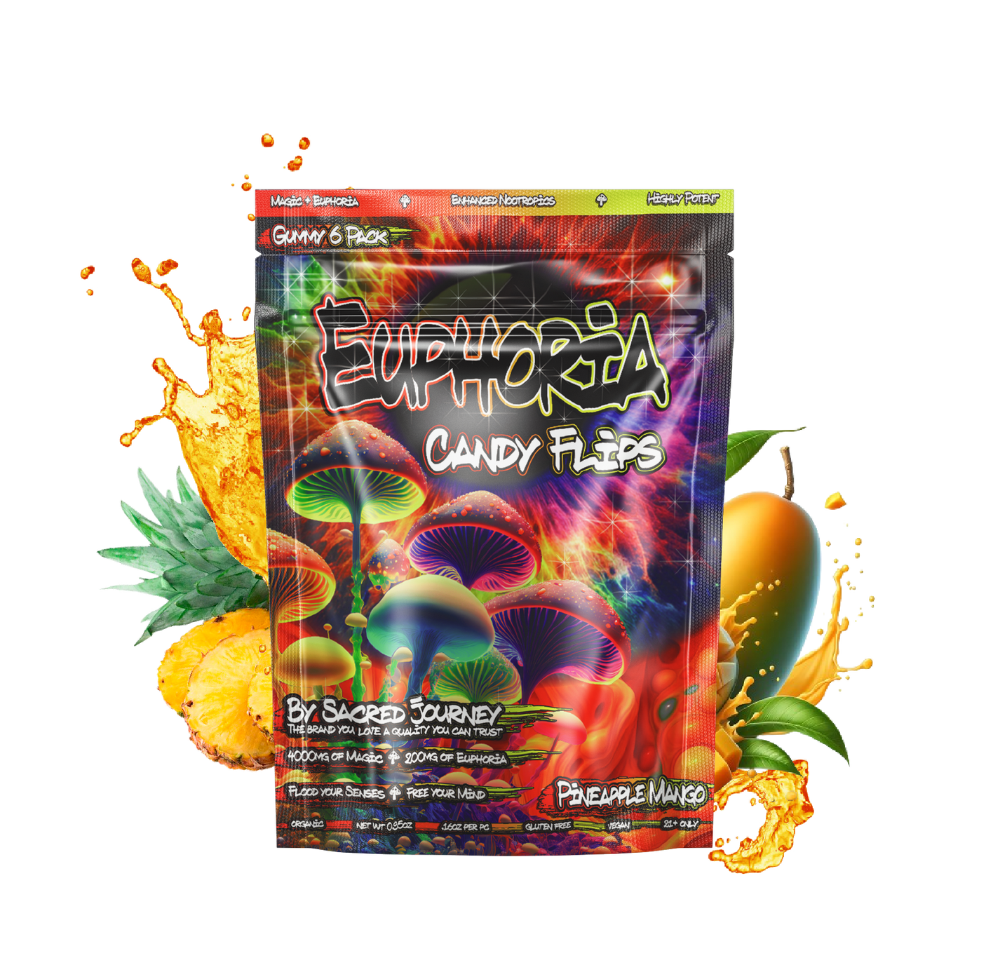 Sacred Journey Euphoria Candy Flips Gummies 6ct