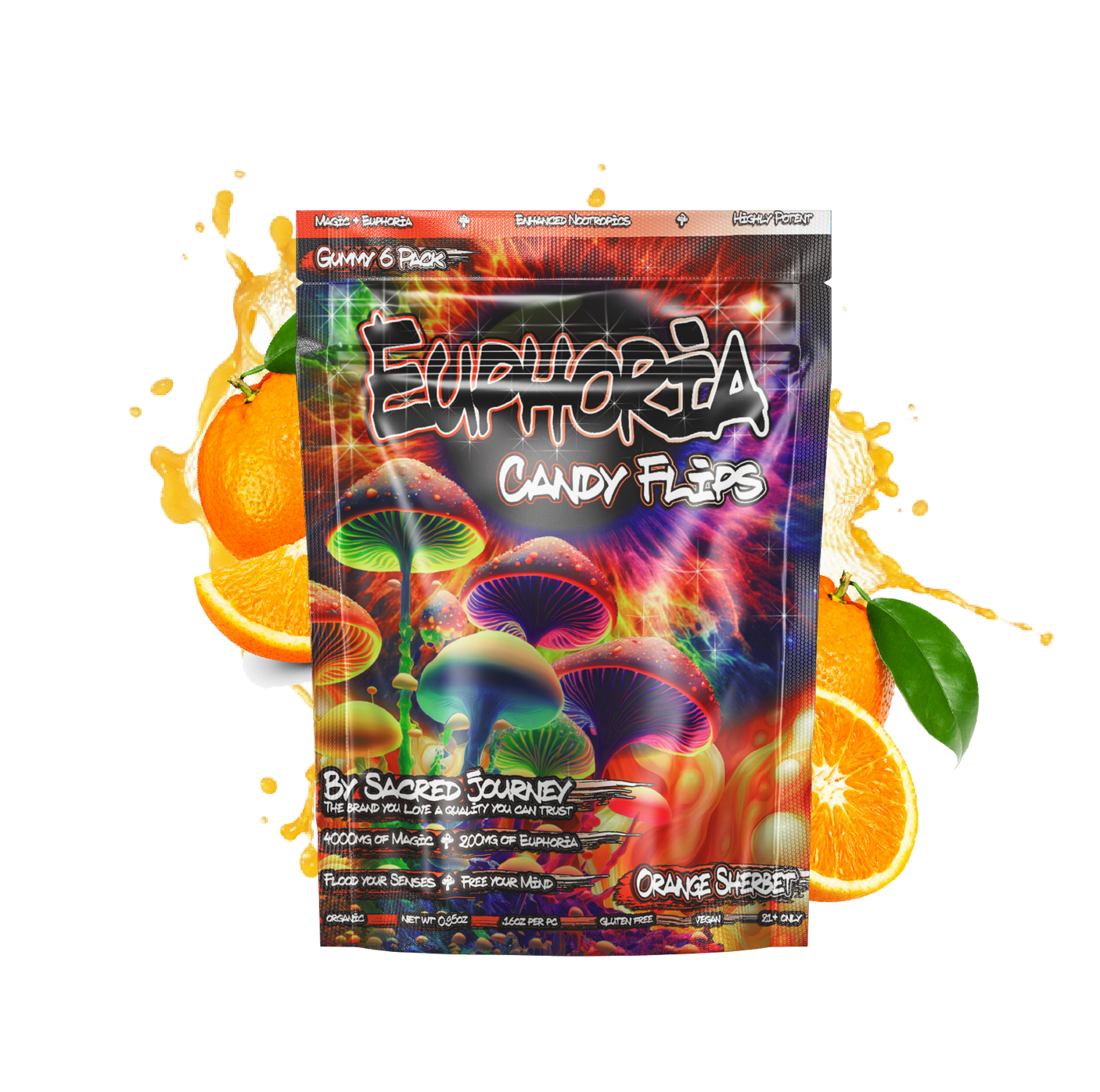 Sacred Journey Euphoria Candy Flips Gummies 6ct