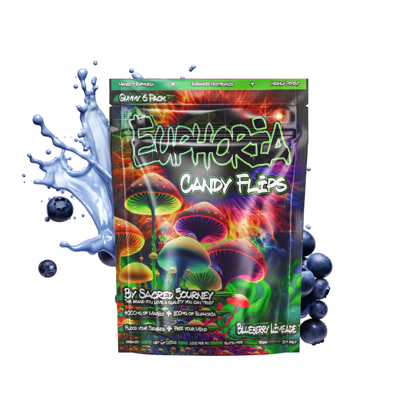 Sacred Journey Euphoria Candy Flips Gummies 6ct