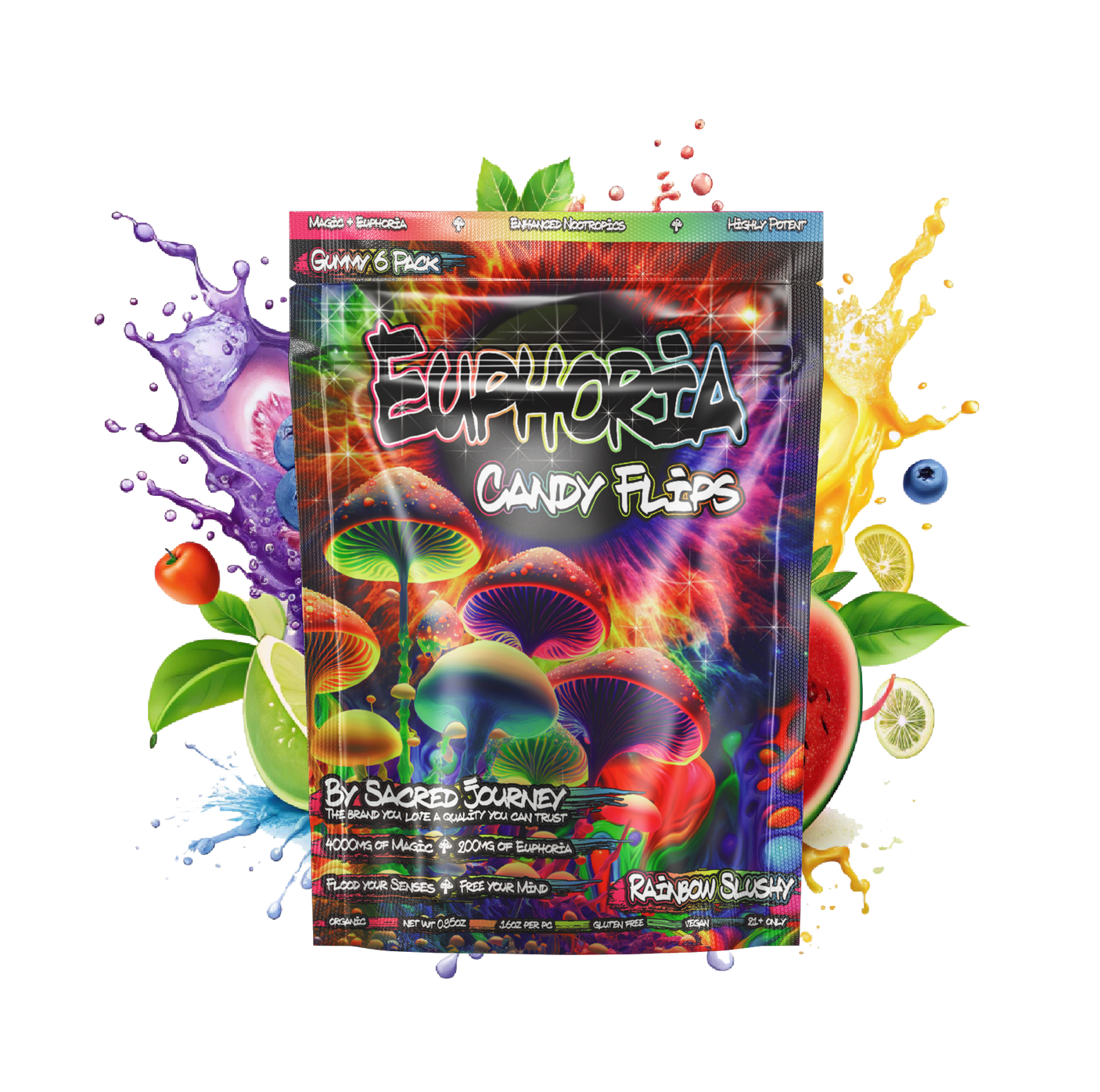 Sacred Journey Euphoria Candy Flips Gummies 6ct