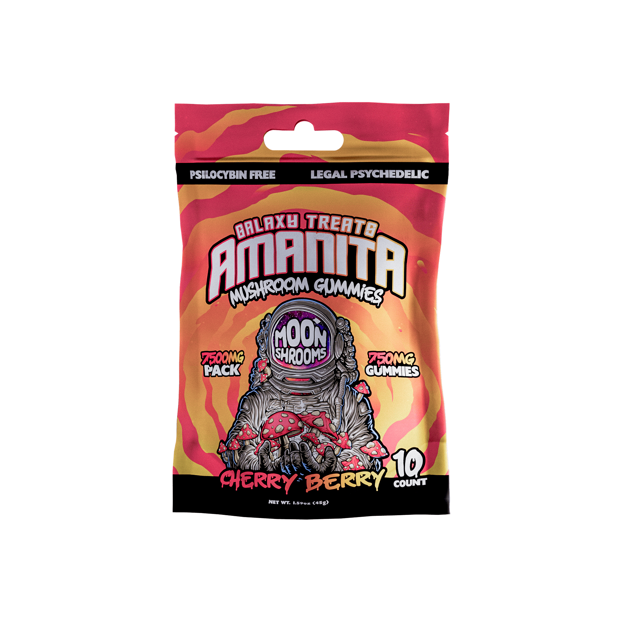 Galaxy Treats Amanita Mushroom Gummies 7500mg/10ct