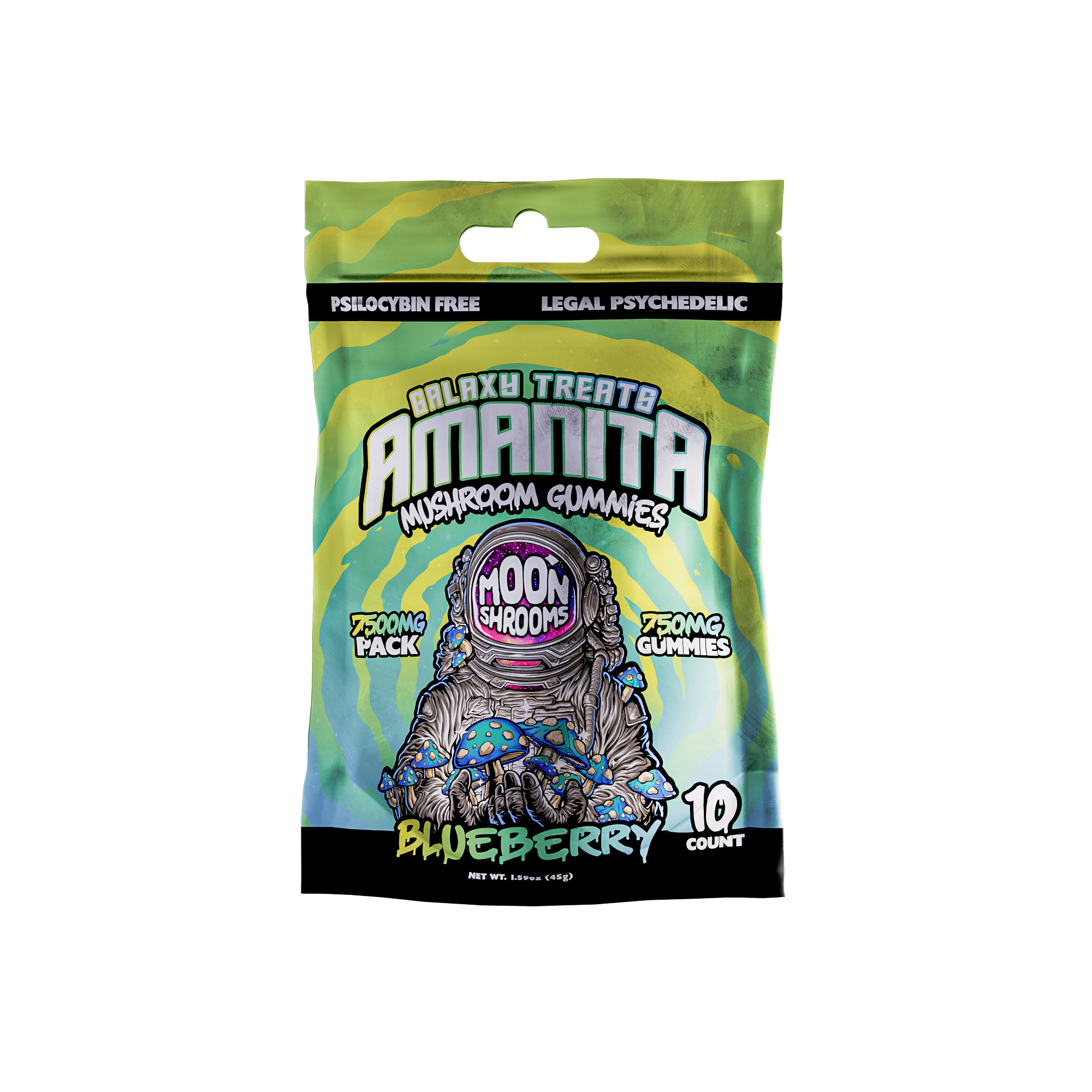 Galaxy Treats Amanita Mushroom Gummies 7500mg/10ct