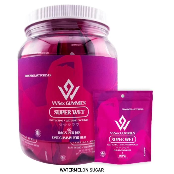 VVSex Super Wet Gummies Display 60ct