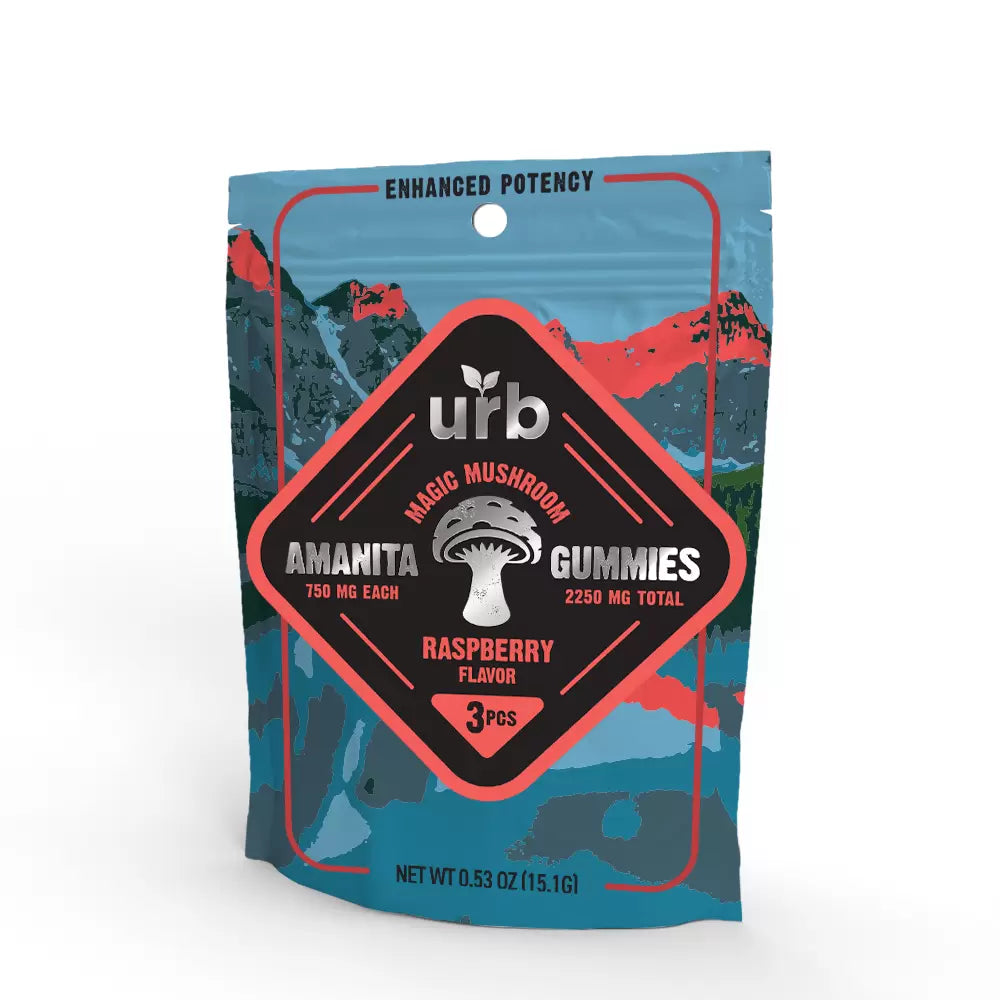 Urb Amanita Magic Mushroom Gummies 2250mg/3ct