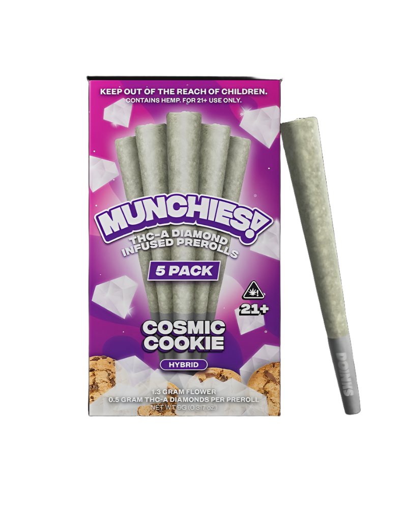 Delta Munchies THCa Diamond Infused Preroll 1 Gram 5ct