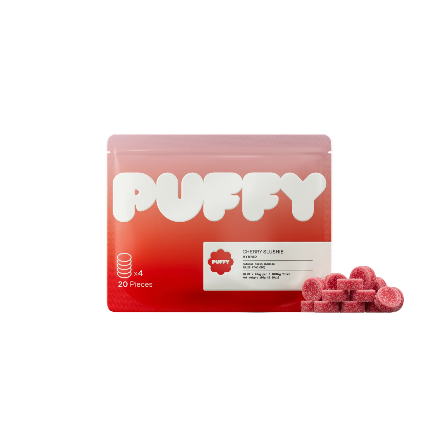 Puffy CBD + Delta-9 Live Resin Gummies 20ct
