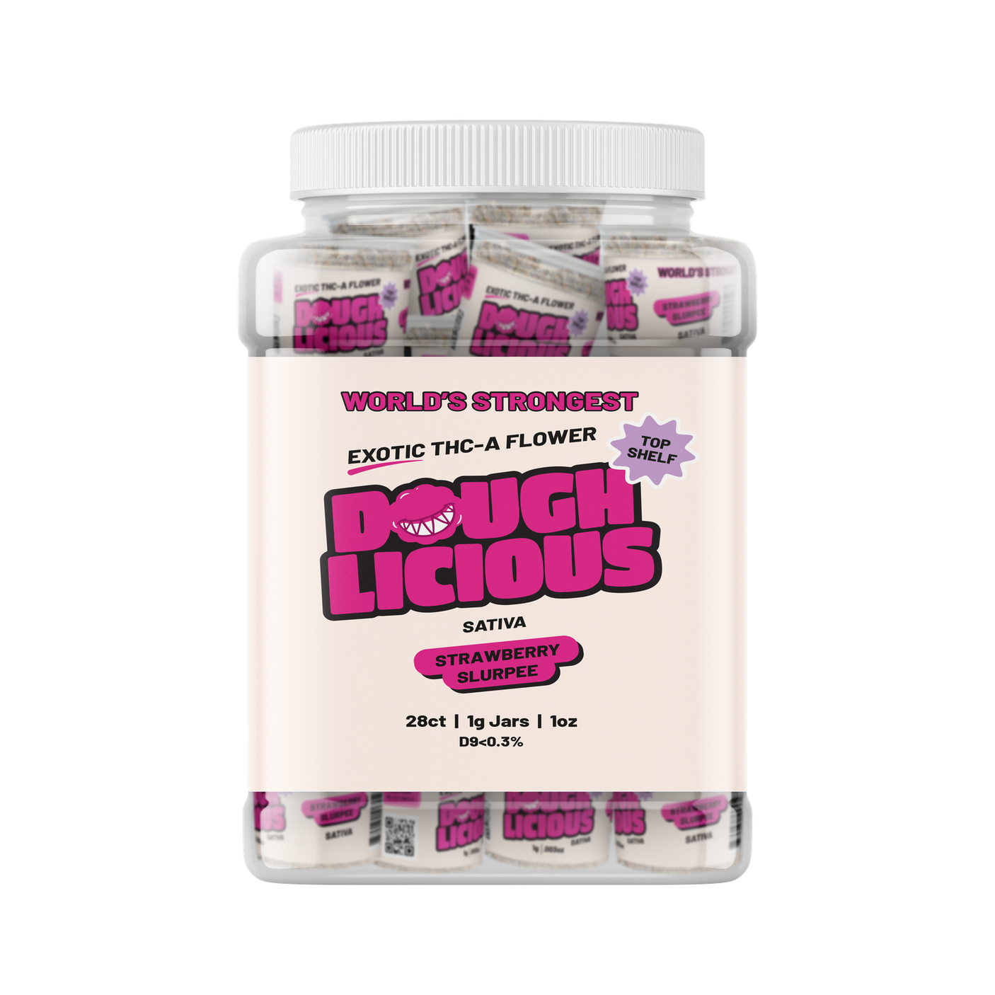 Doughlicious Exotic THCa Flower 28 x 1 Gram