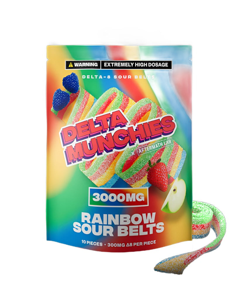 Delta Munchies Delta-8 Sour Belts 3000mg/10ct