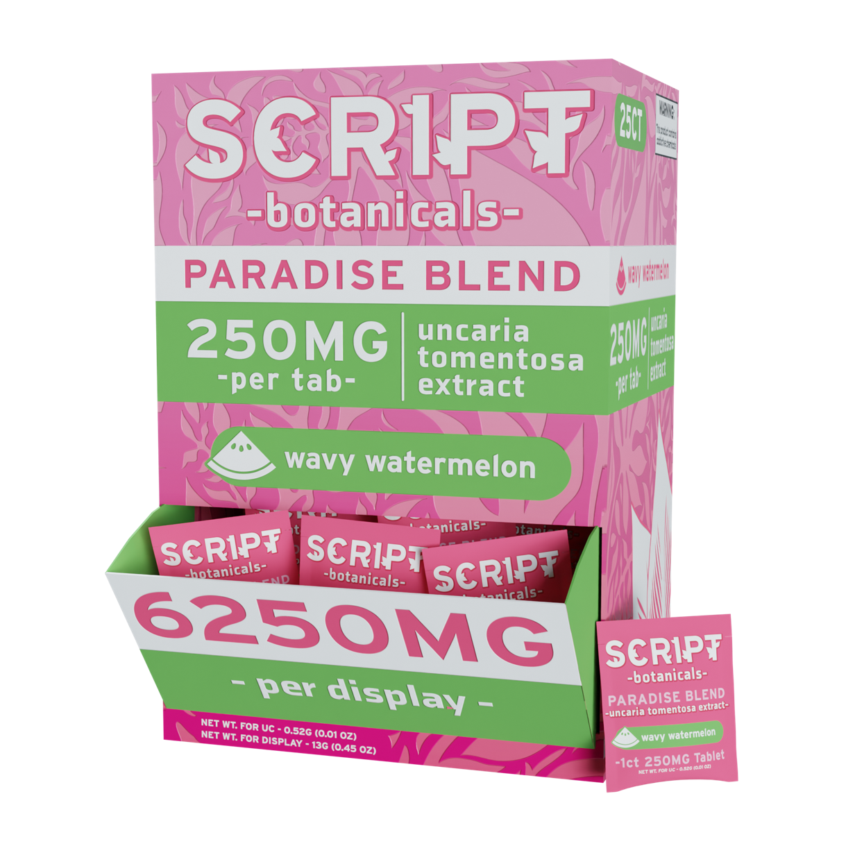 Script Botanicals 250mg Tablets