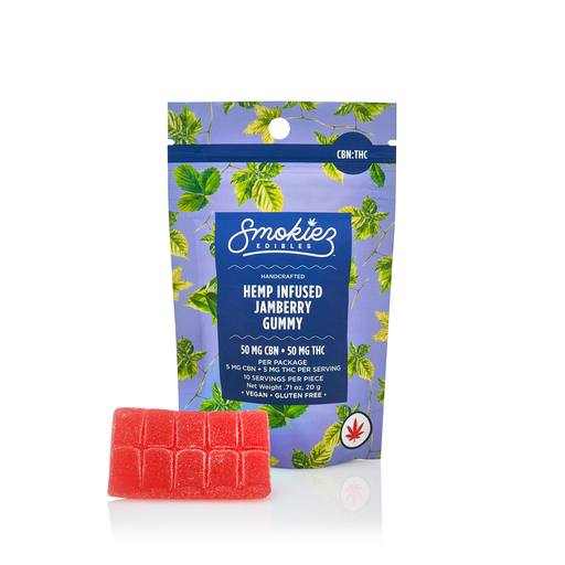 Smokiez Delta-9 + CBN Gummies 50:50mg/10ct (MN Compliant)