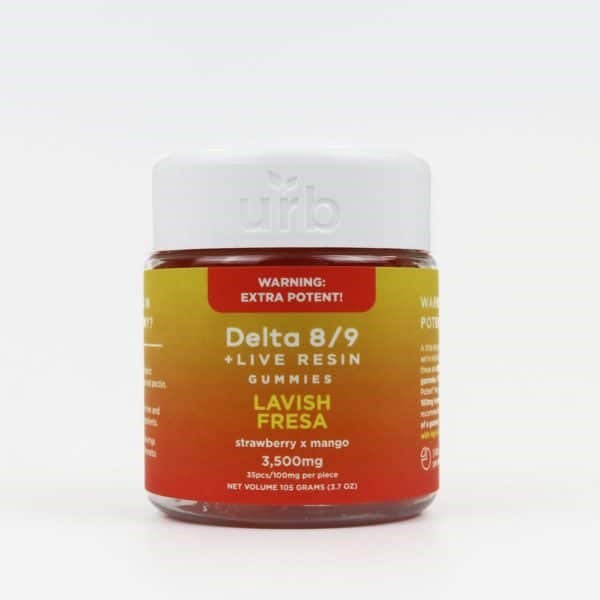 Urb Delta-8 + Delta-9 Live Resin Gummies 35ct