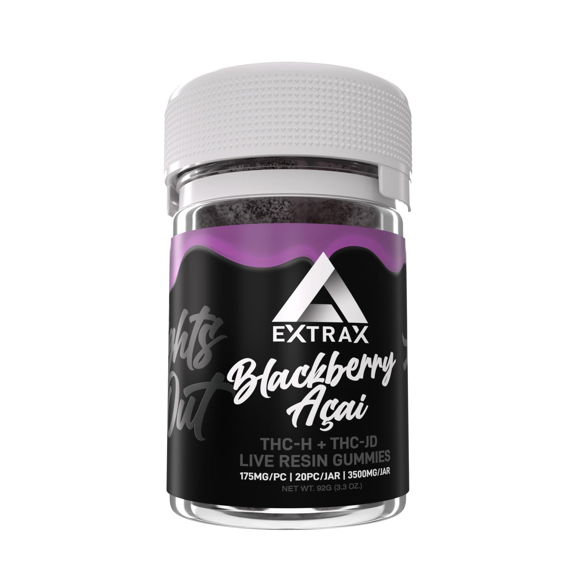 Extrax THC-H + THC-JD Lights Out Gummies 20ct