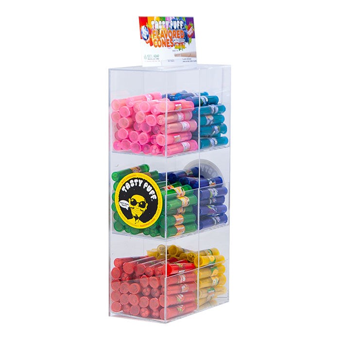 Tasty Puff Flavored Cones 180ct Display
