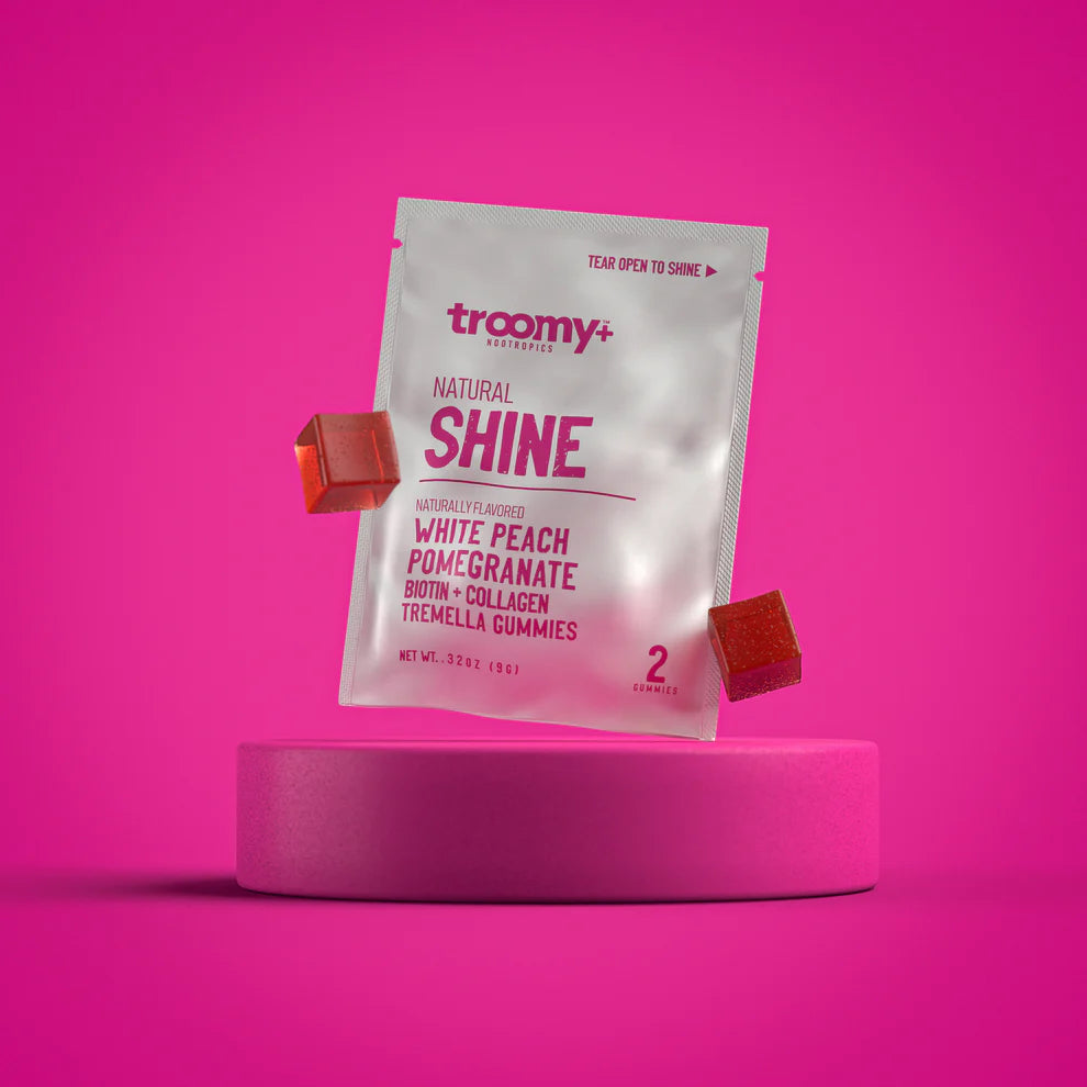 Troomy Shine: Biotin + Collagen + Tremella Mushroom Gummies