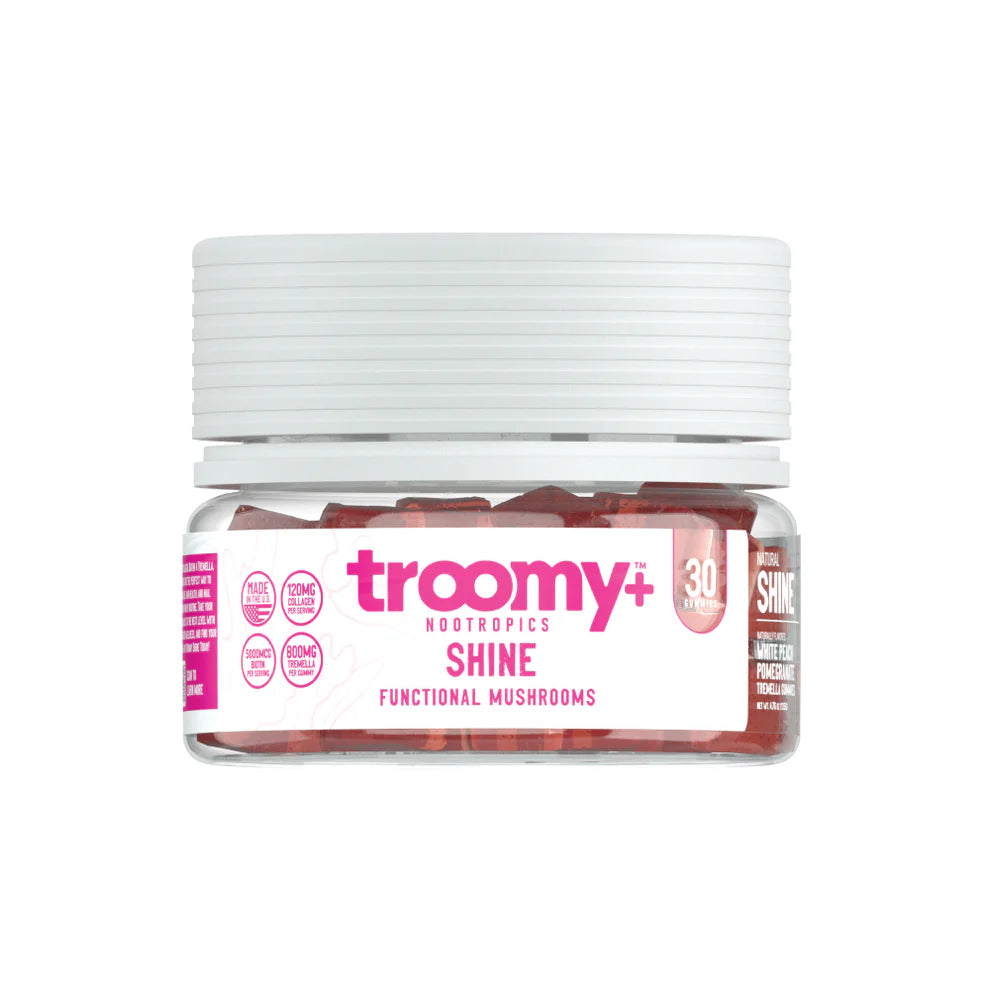 Troomy Shine: Biotin + Collagen + Tremella Mushroom Gummies