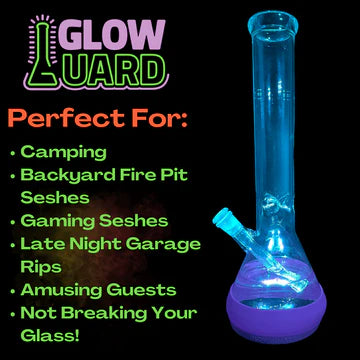 Glow Guard Silicone Bong Base Coin Battery LED Protection