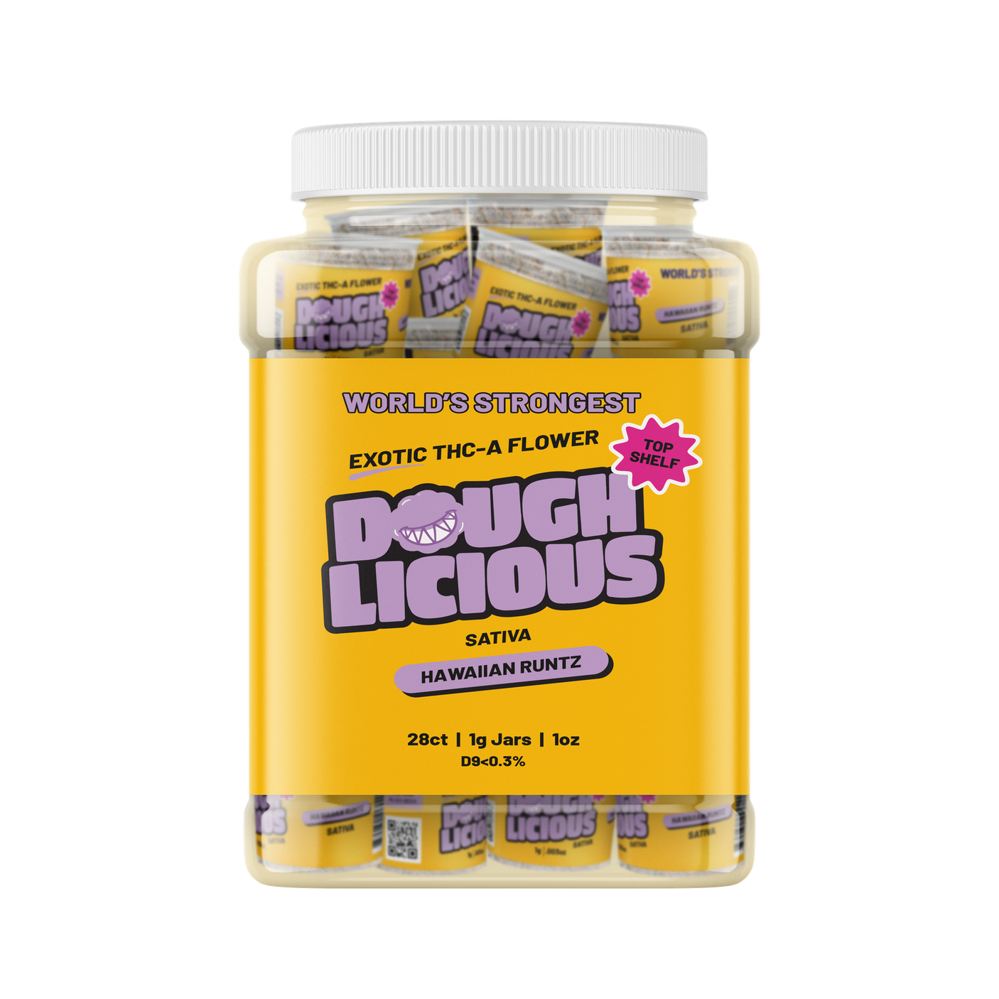 Doughlicious Exotic THCa Flower 28 x 1 Gram