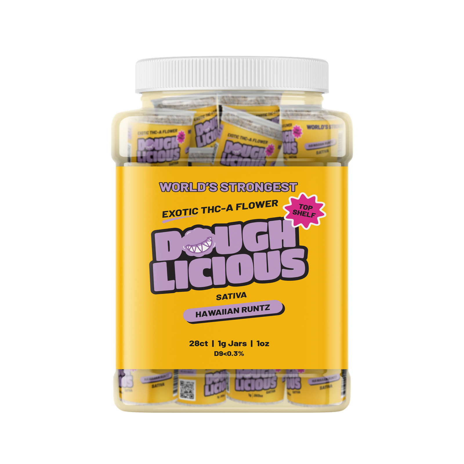 Doughlicious Exotic THCa Flower 28 x 1 Gram