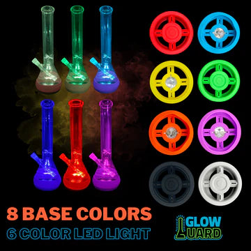 Glow Guard Silicone Bong Base Coin Battery LED Protection