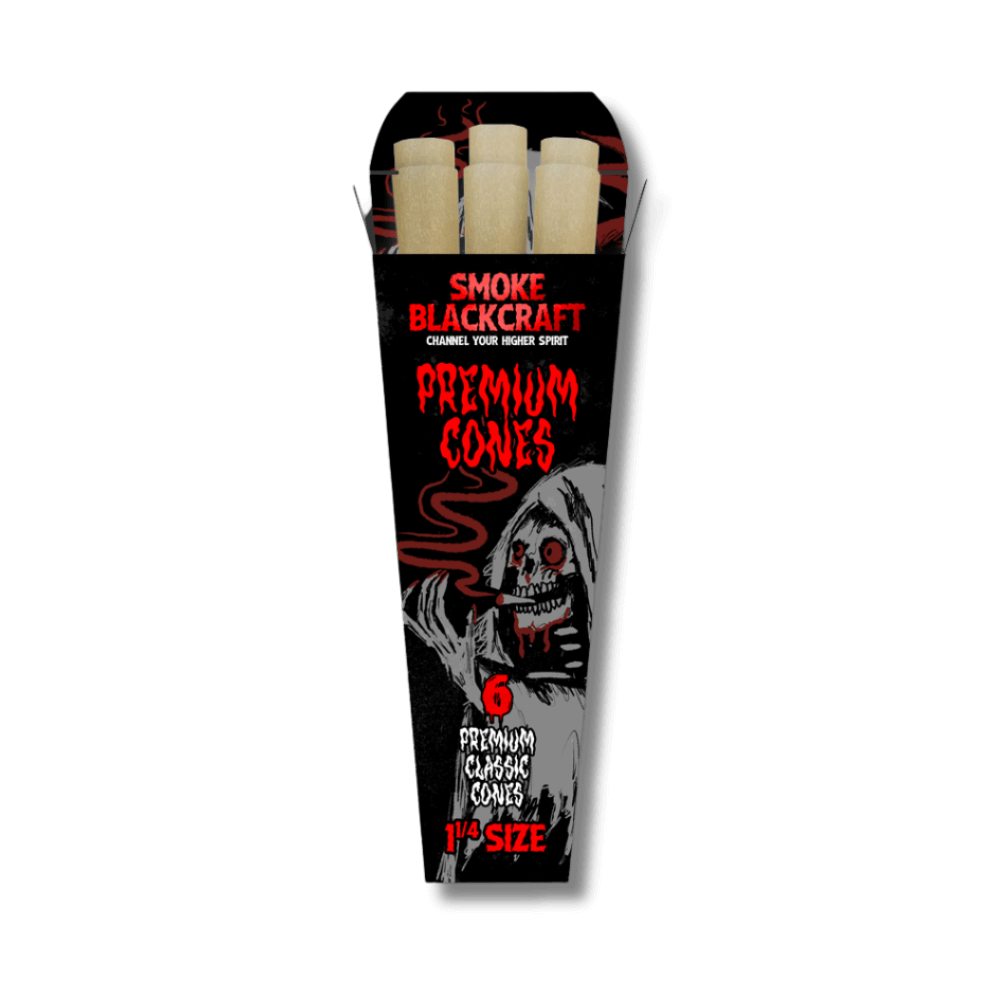 Blackcraft Premium 1 1/4 Cones 6ct Display of 24