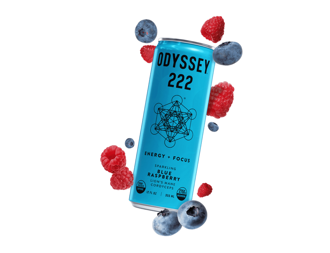 Odyssey Elixir 222 Mushroom Sparking Energy 12 pack