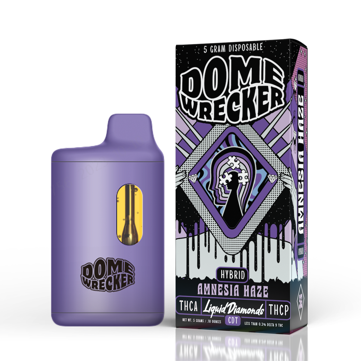 Dome Wrecker THCa + THC-P Liquid Diamond Disposable 5 Gram