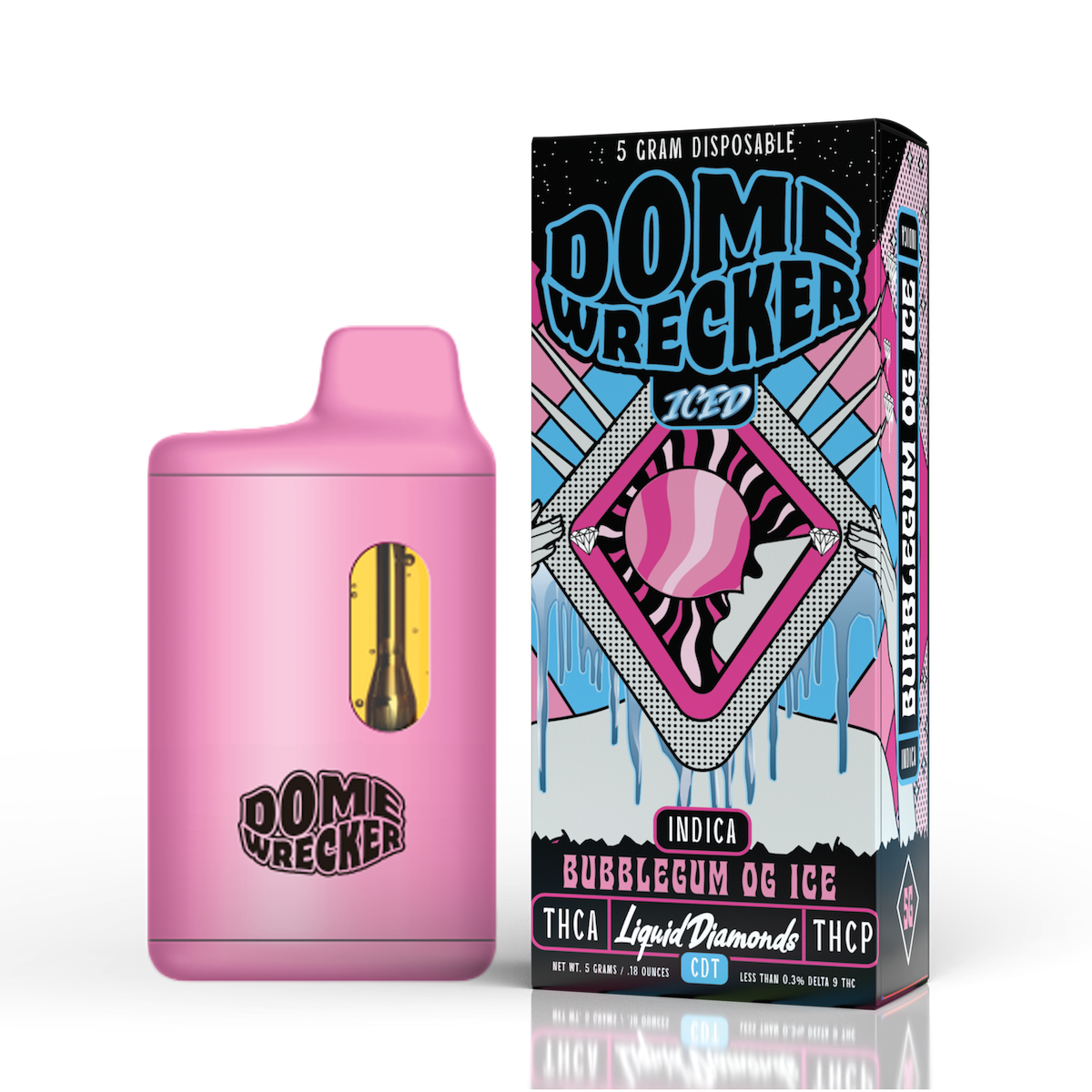 Dome Wrecker THCa + THC-P Liquid Diamond Disposable 5 Gram