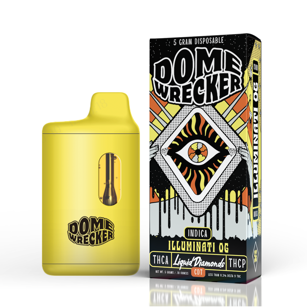 Dome Wrecker THCa + THC-P Liquid Diamond Disposable 5 Gram