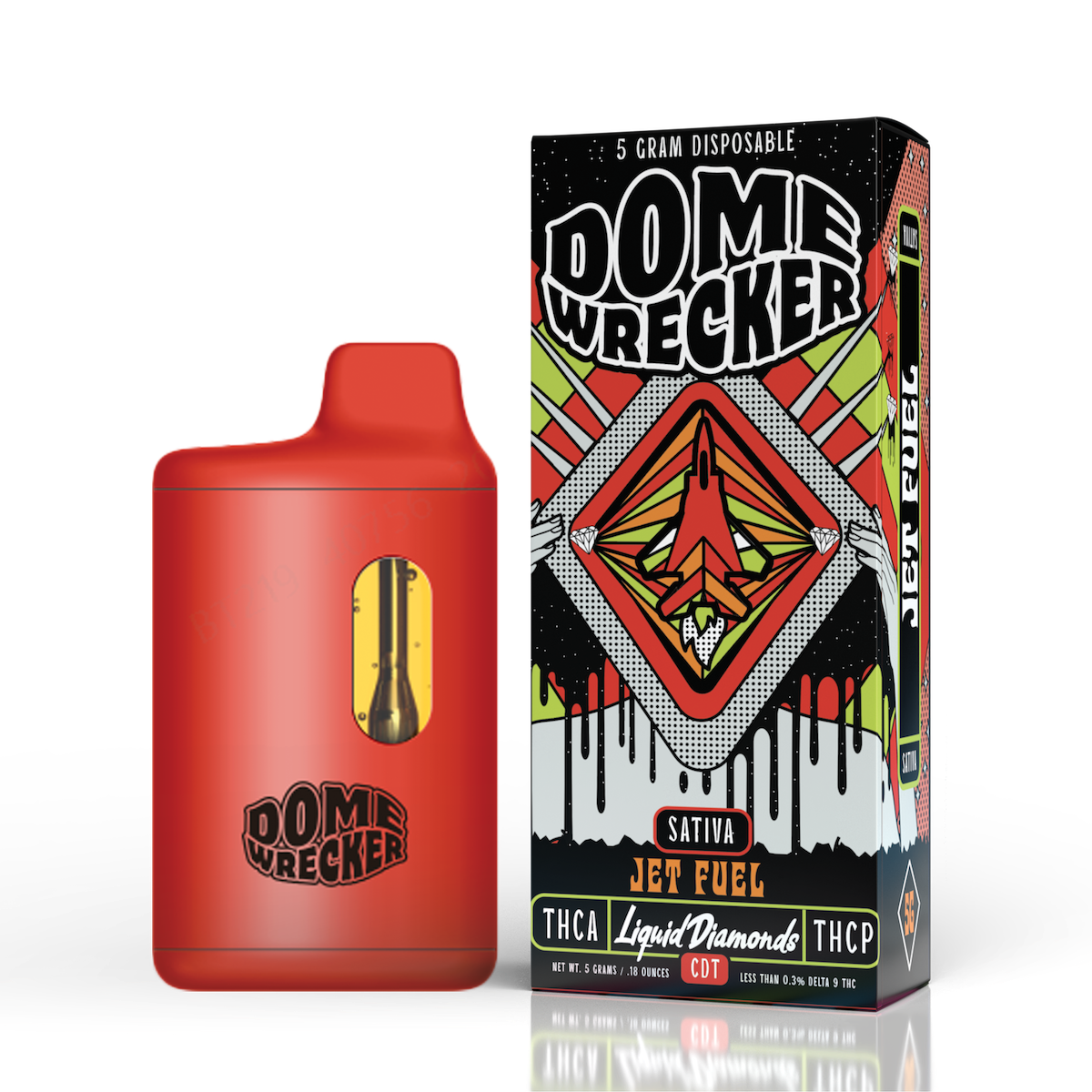 Dome Wrecker THCa + THC-P Liquid Diamond Disposable 5 Gram