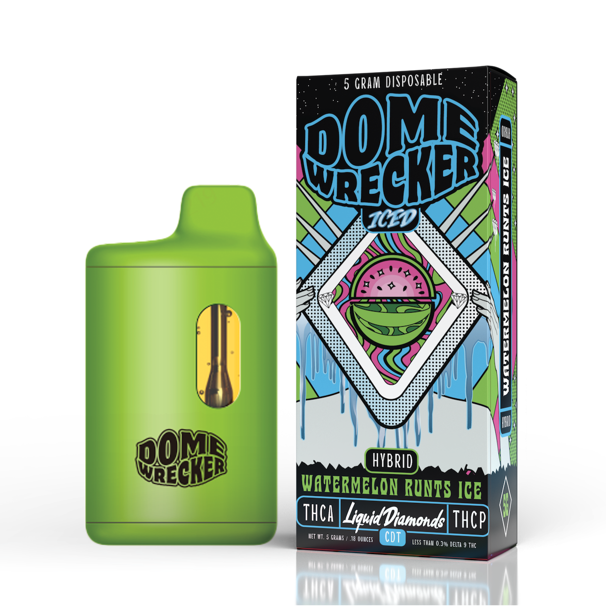 Dome Wrecker THCa + THC-P Liquid Diamond Disposable 5 Gram