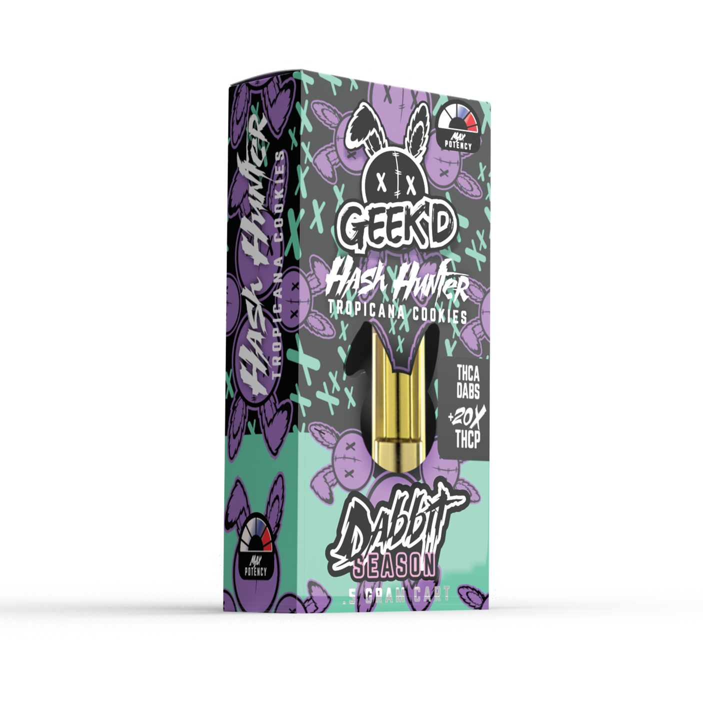 Geek'd D8 + THCa Dabs + 20x THC-P Cartridge Half Gram