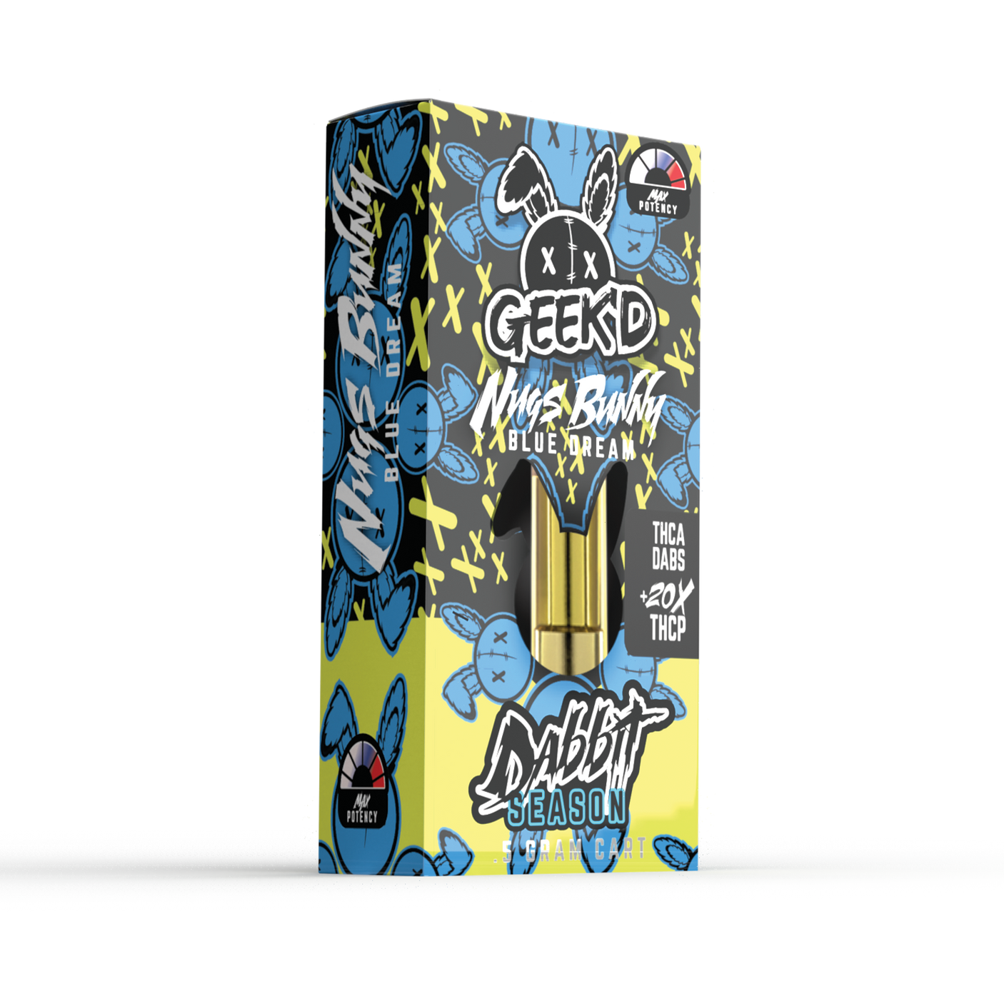 Geek'd D8 + THCa Dabs + 20x THC-P Cartridge Half Gram