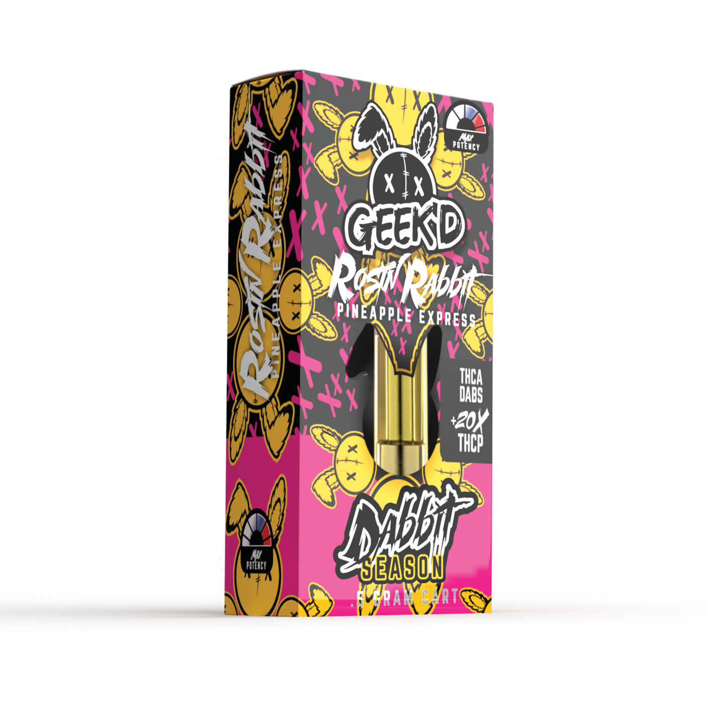 Geek'd D8 + THCa Dabs + 20x THC-P Cartridge Half Gram