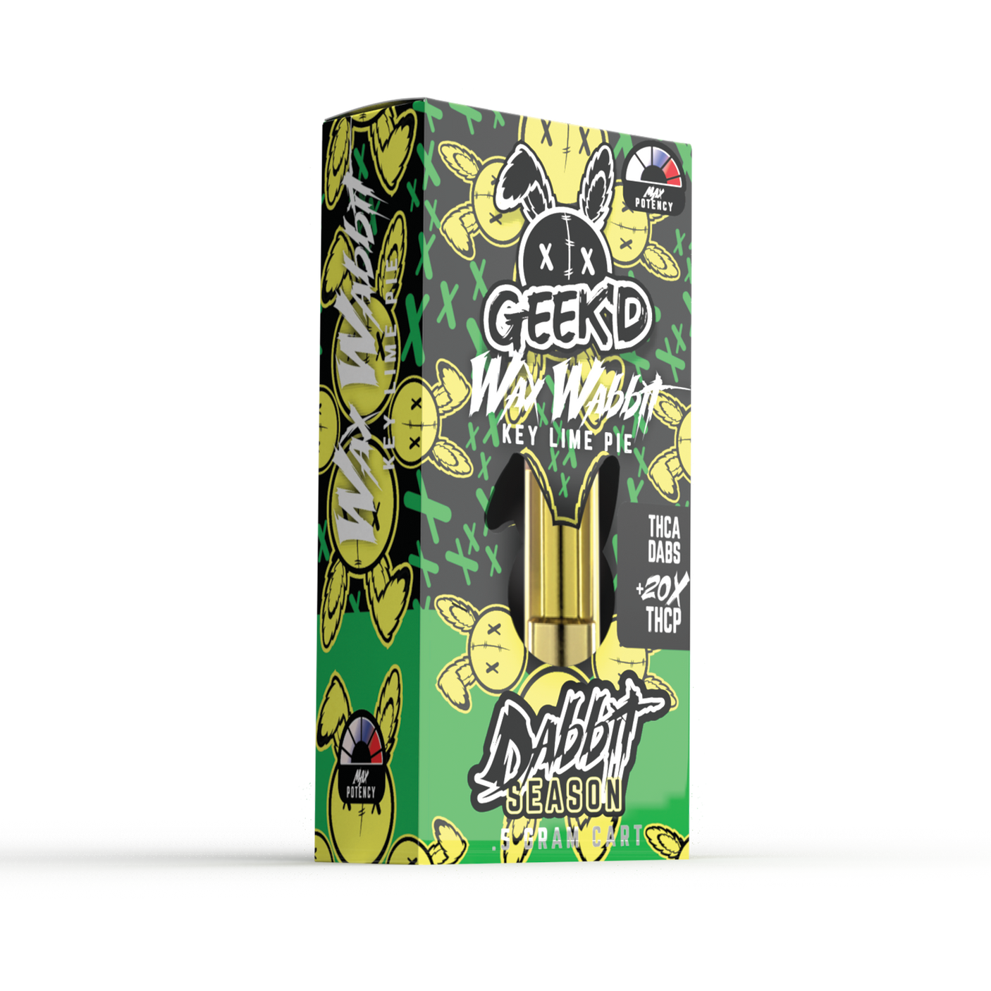 Geek'd D8 + THCa Dabs + 20x THC-P Cartridge Half Gram