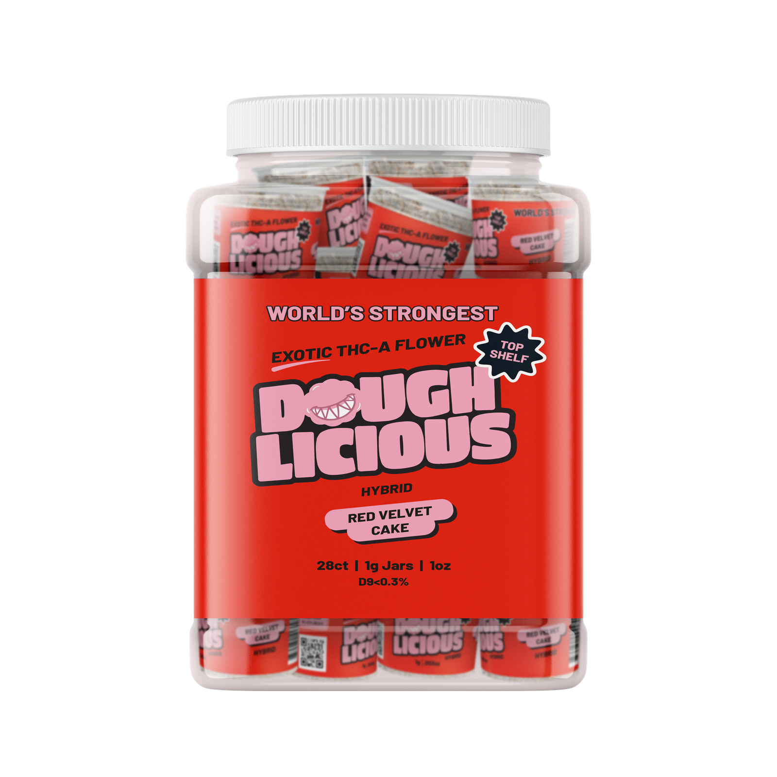 Doughlicious Exotic THCa Flower 28 x 1 Gram