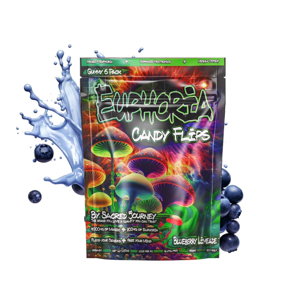 Euphoria Candy Flips Gummies 6ct