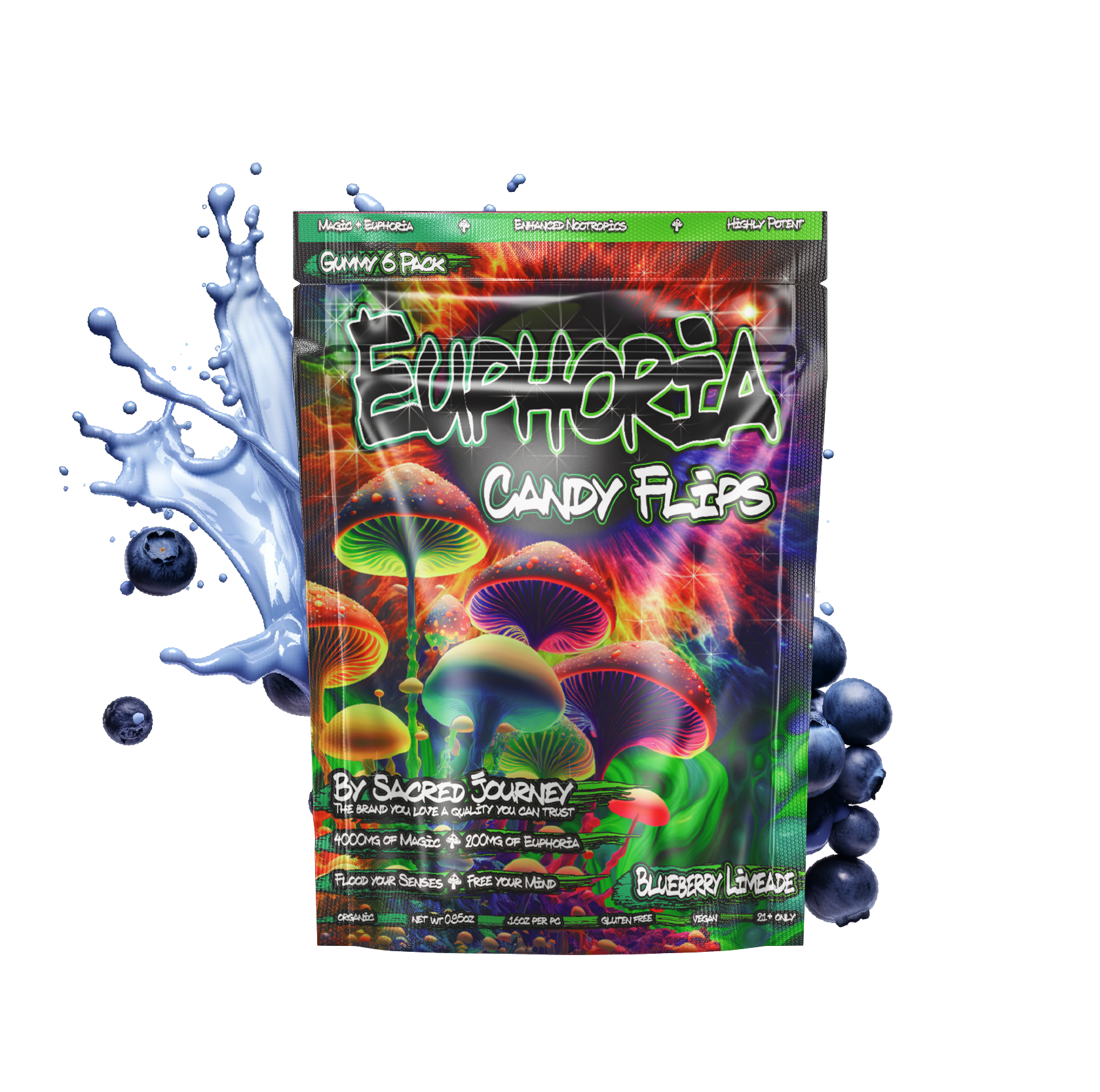 Euphoria Candy Flips Gummies 6ct