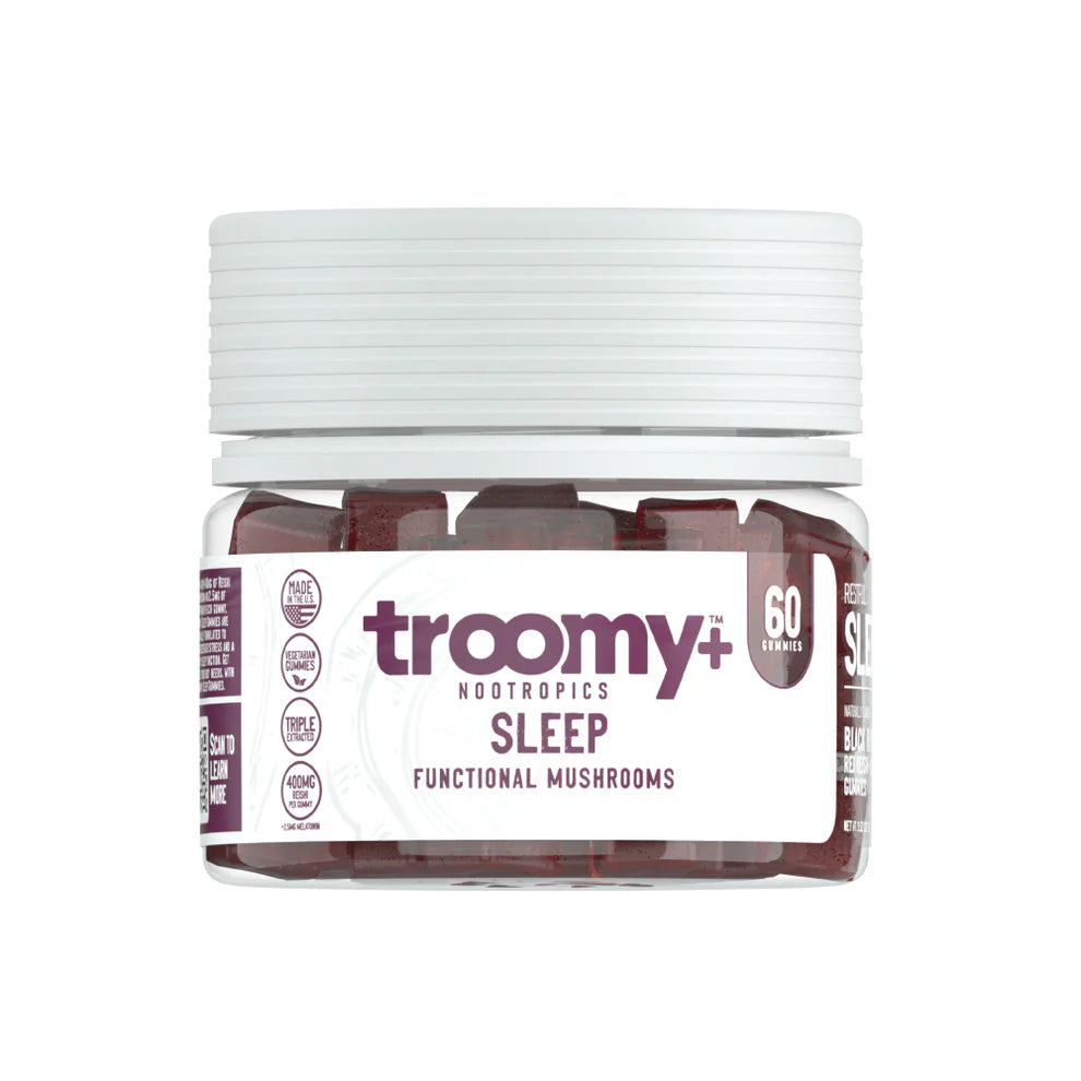 Troomy Sleep: Reishi + Melatonin Mushroom Gummies