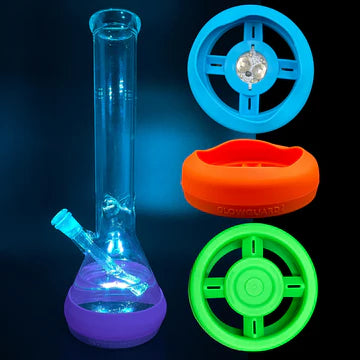 Glow Guard Silicone Bong Base Coin Battery LED Protection