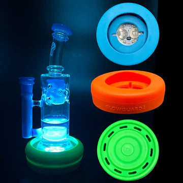 Glow Guard Silicone Bong Base Coin Battery LED Protection