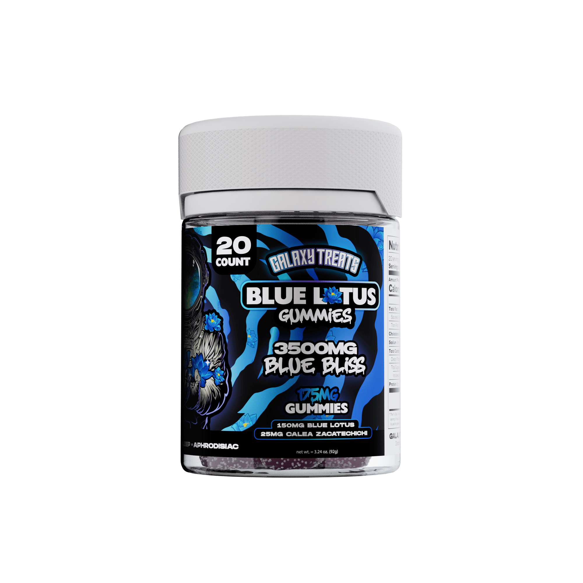 Galaxy Treats Blue Lotus Gummies 3500mg/20ct
