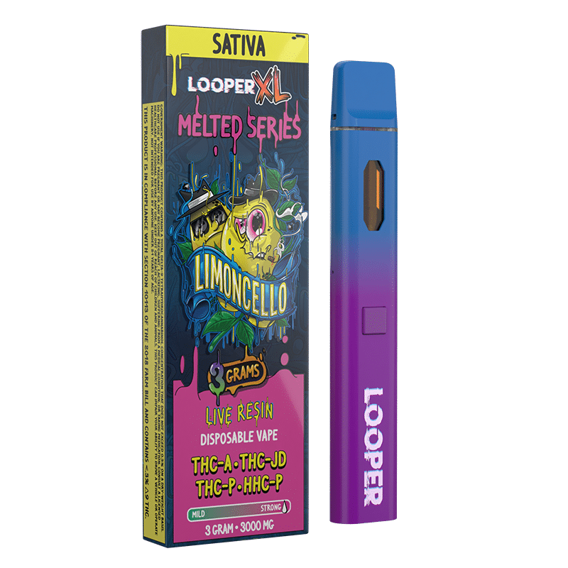 Looper XL Melted Series Live Resin Disposable 3 Gram Mega Distribution Looper XL Melted Series Live Resin Disposable 3 Gram Mega Distribution