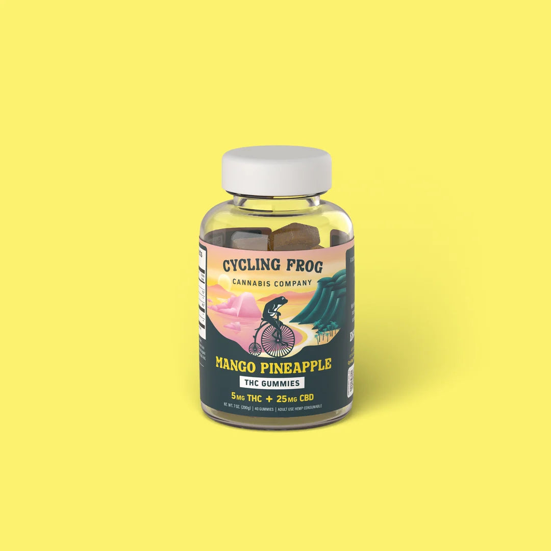 Cycling Frog 5mg D9 + 25mg CBD Gummies 40ct
