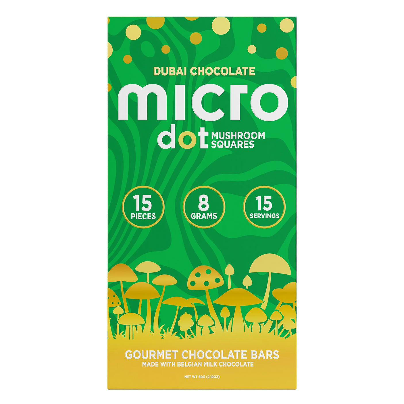 Micro Dot Mushroom Chocolate Bars