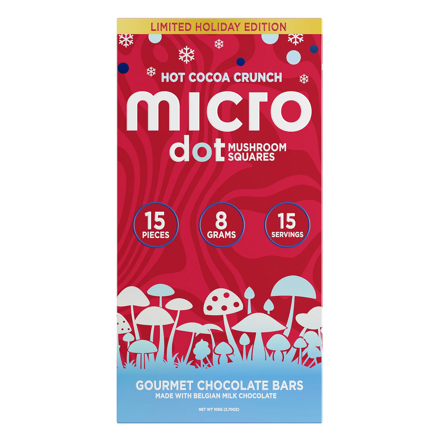 Micro Dot Mushroom Chocolate Bars