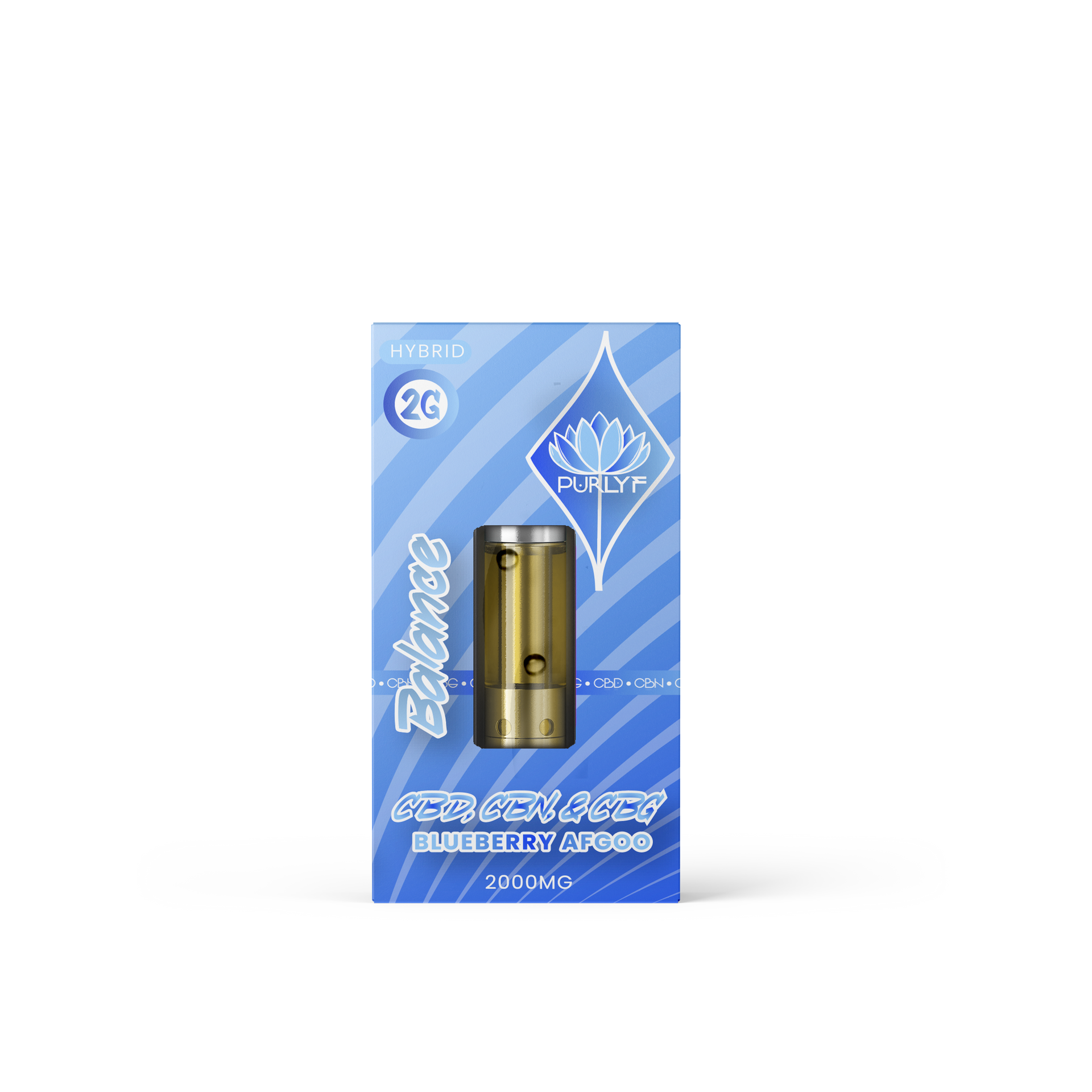 CRD63%＋30% 1ml Fire OG crdpo cbd Purlyf CBD Cartridge 2 Gram